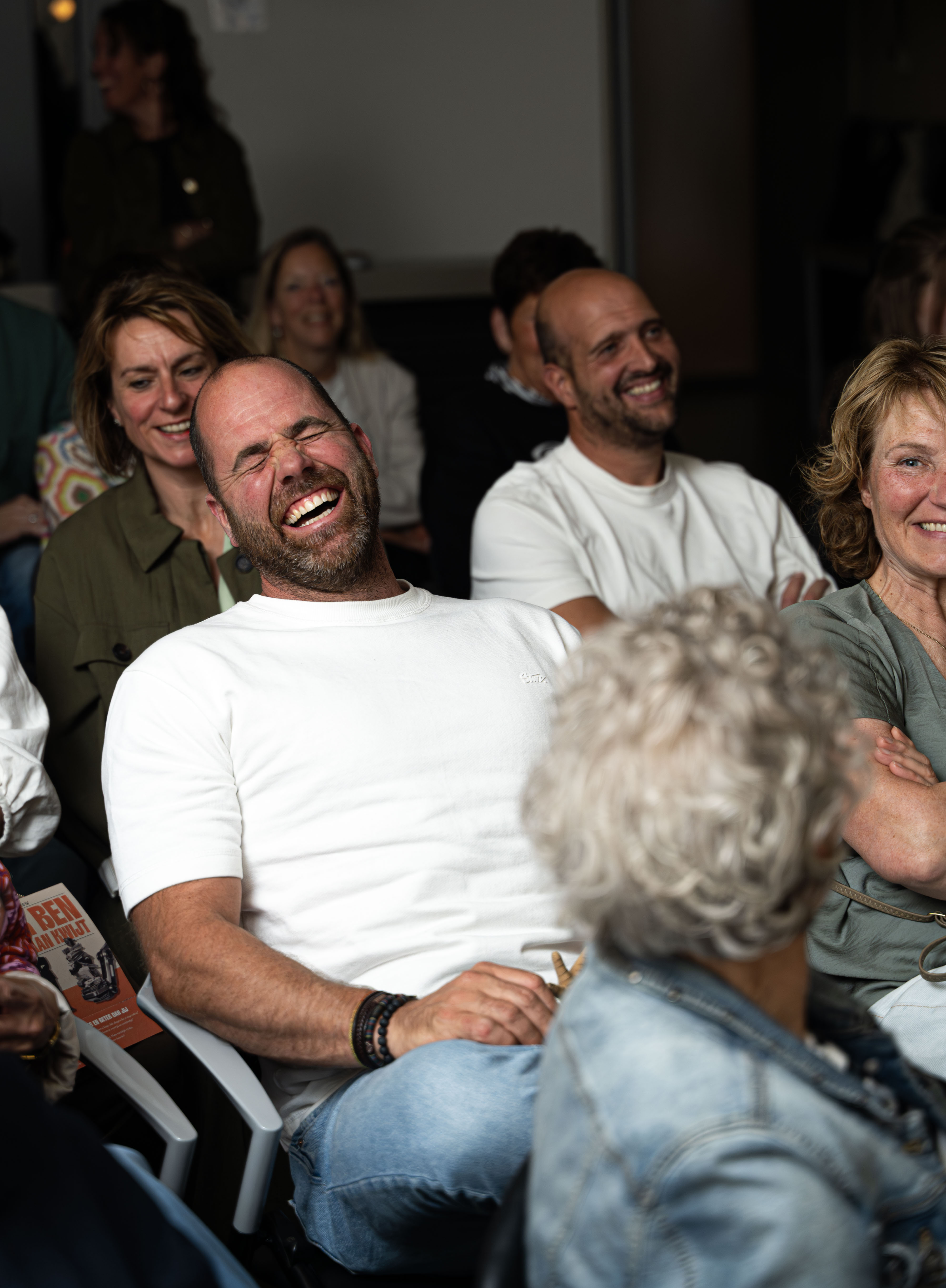 De Q&A na afloop van het interactieve theatercollege